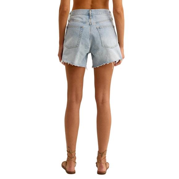 NEW Z SUPPLY everyday hi-rise denim shorts in sun bleached indigo - Picture 2 of 3